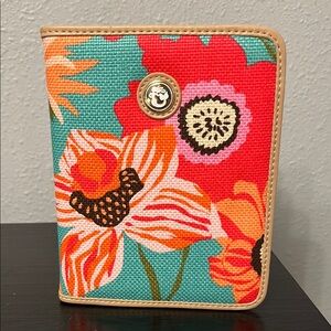 Spartina 449 Floral Notebook - Teal, Red, Orange